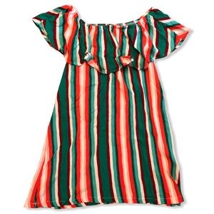 PrettyLittleThings Off Shoulder Stripped Top